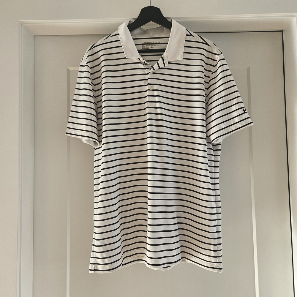 Nike Golf Classic Black and White Polo Shirt